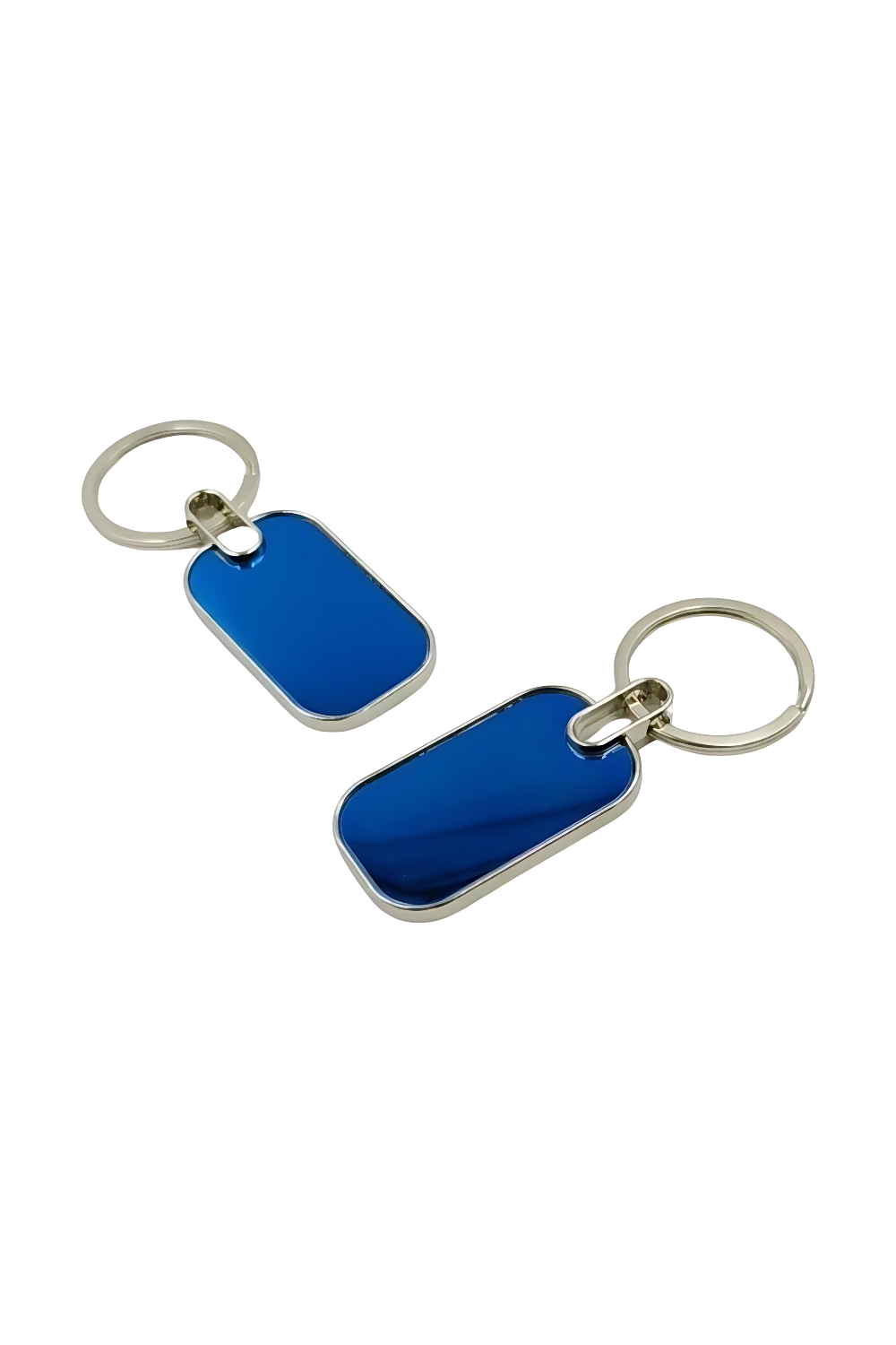 Blue Oval Keychain